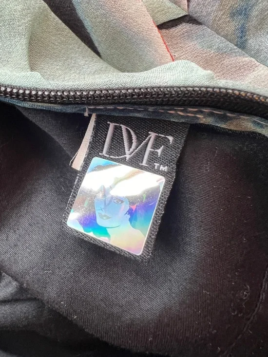 Diane von Furstenberg Womens Sleeveless Sheath Silk Dress Size 2 - Picture 9 of 13